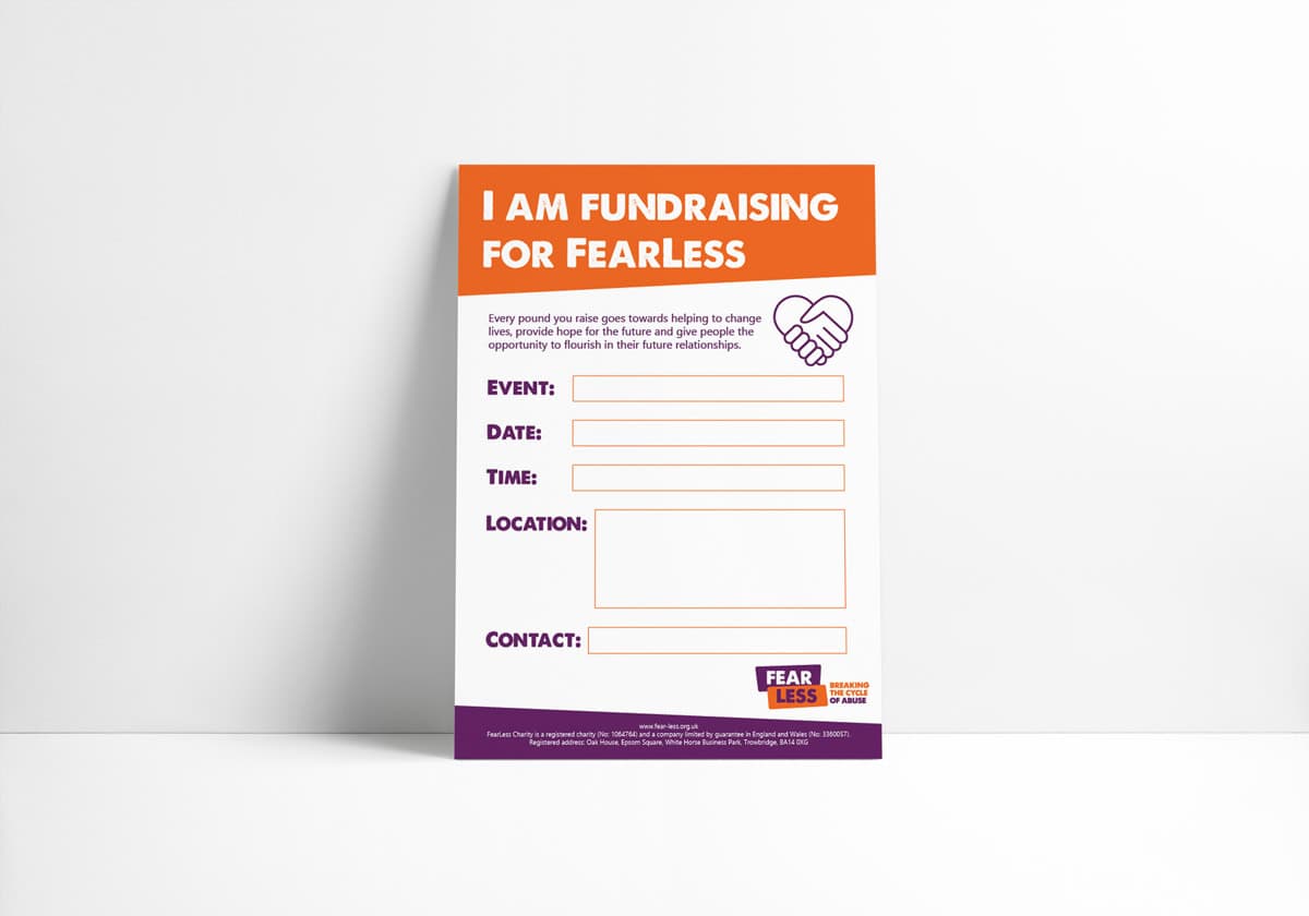 Fundraising Poster Mockup